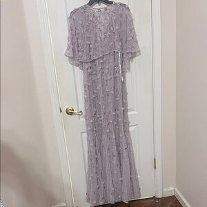Mac Duggal Lavender Embellished Gown